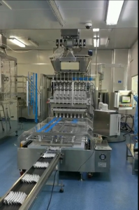 multilane stickpack machine installation