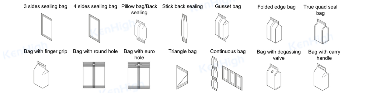 VFFS packing machine bag type
