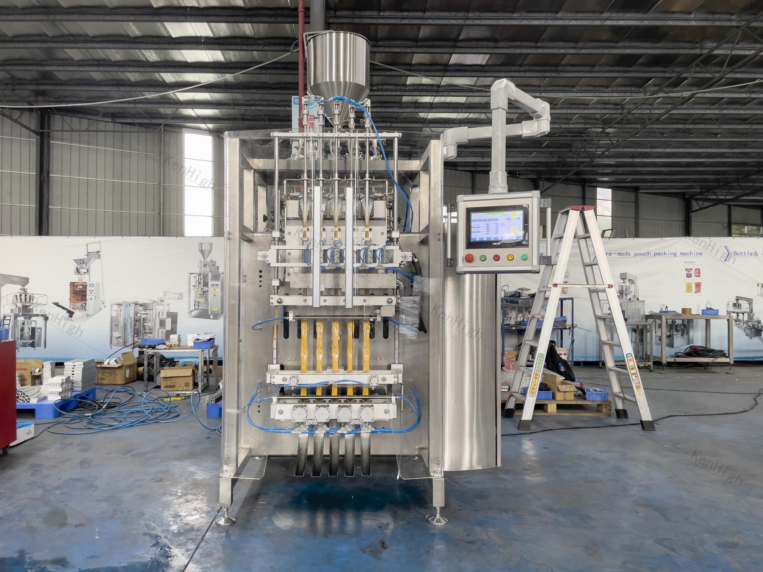 multi-lane liquid stick packing machine
