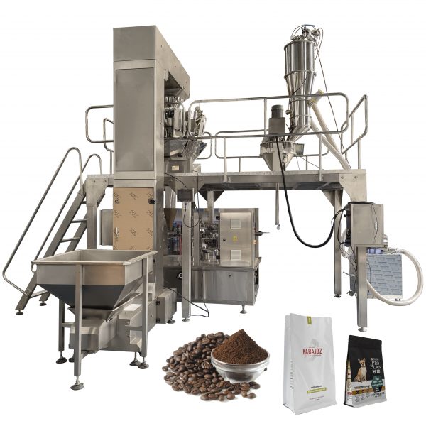 premade flat bottom pouch coffee packaing machine