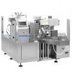 Premade flat bottom pouch packing machine
