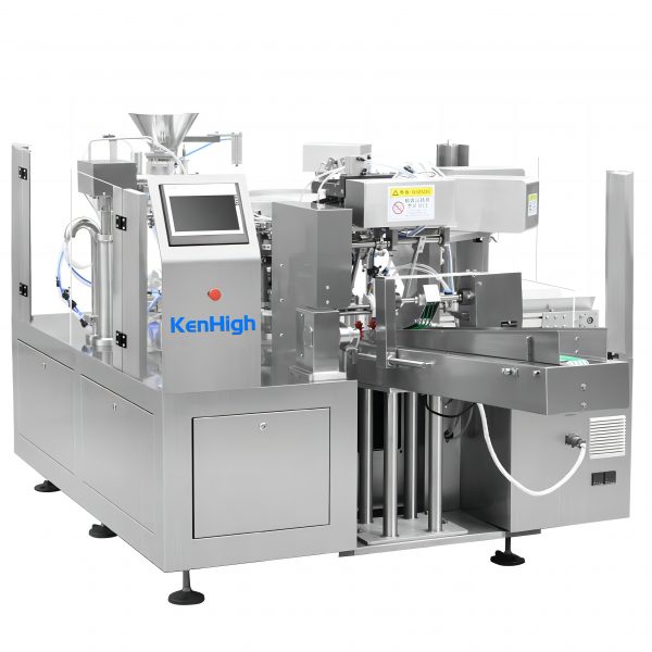Premade flat bottom pouch packing machine