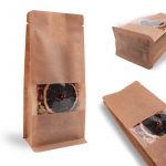 Windowed Kraft Flat Bottom Packaging