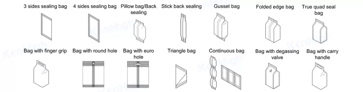 VFFS packing machine bag type