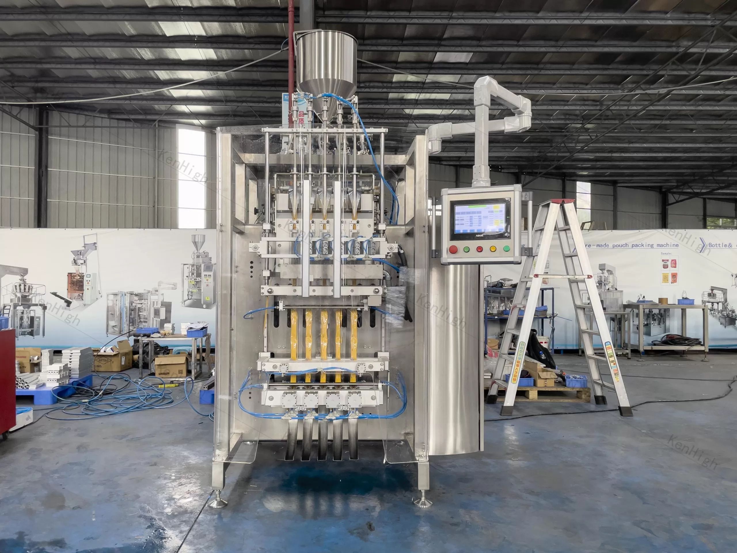 multi-lane liquid stick packing machine