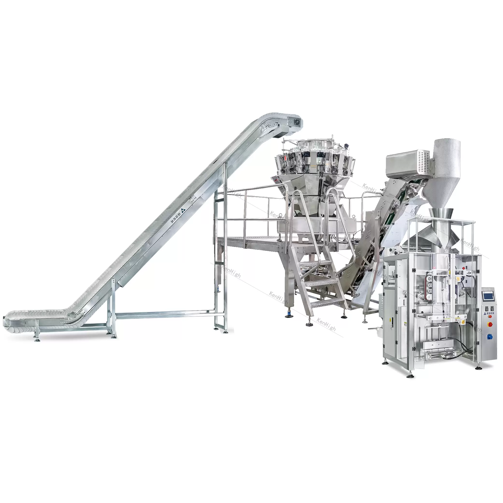 VFFS packing machine for limited heright workshop